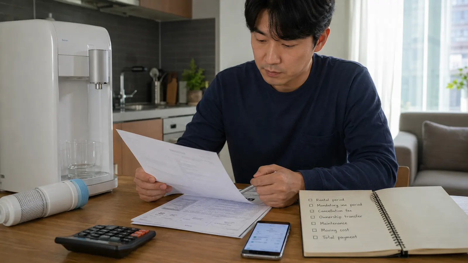 정수기 렌탈 계약 전에 의무사용기간과 해지비용 확인하는 법
