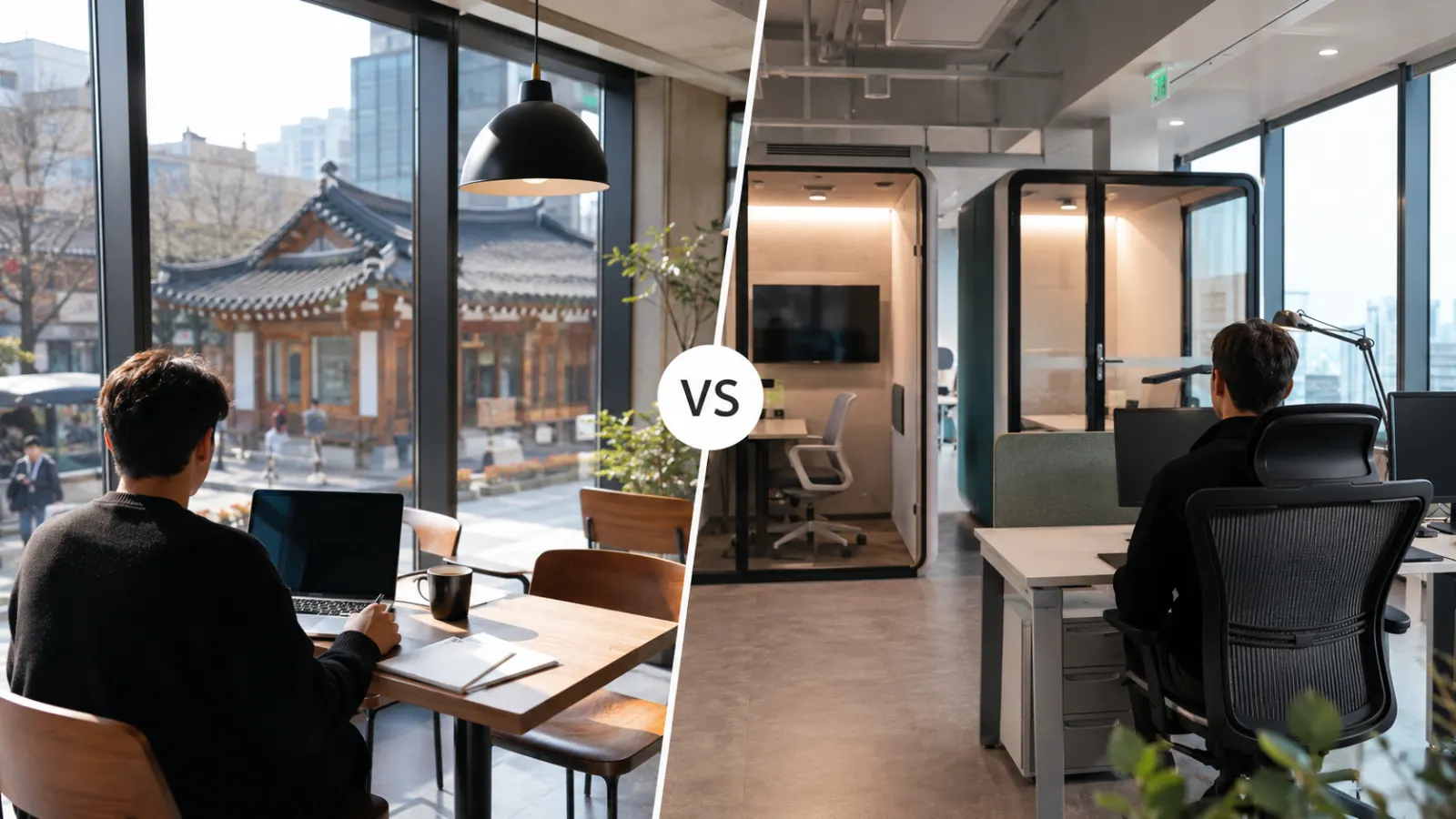 How Coworking Spaces in Korea Compare to Cafés for Remote Work