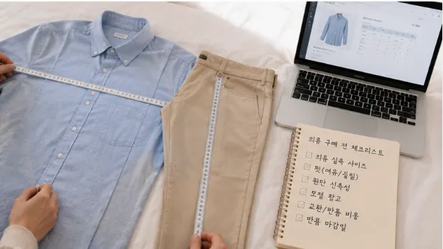 온라인으로 옷 살 때 사이즈 실패를 줄이는 치수 확인법